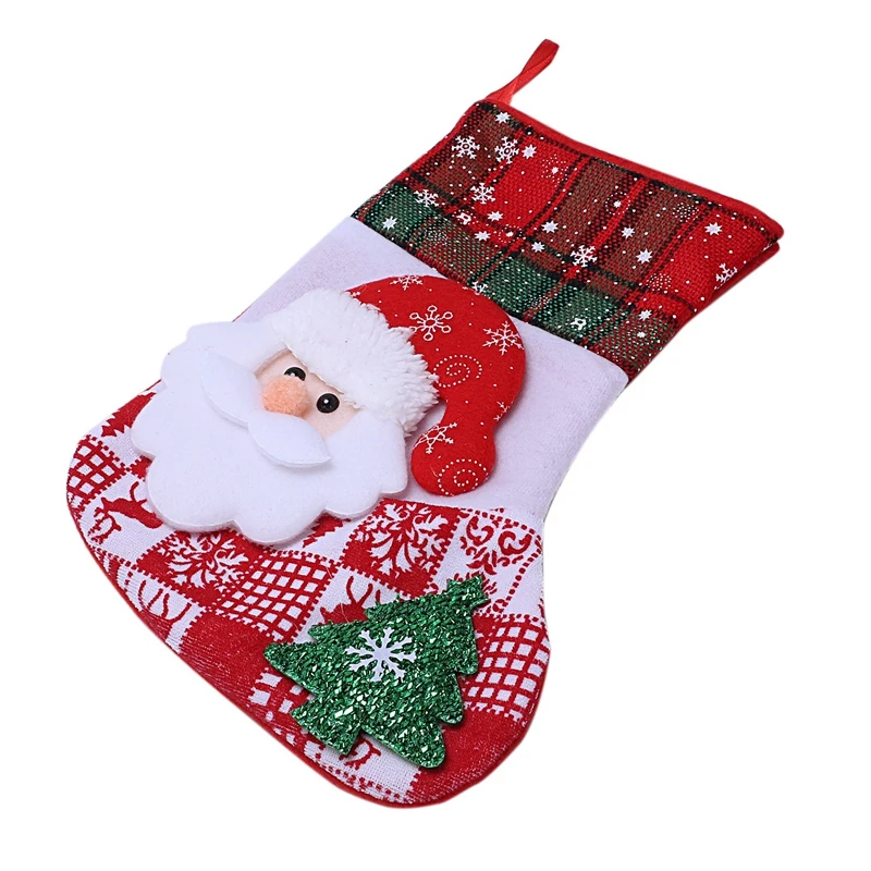 Santa Snowman Pendant Christmas Ornaments New Year Socks Christmas Decorations for Home Merry Christmas Tree Decorations Navidad