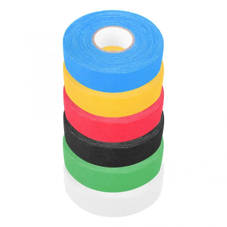 Лента для хоккейного полюса прочная 6 цветов хоккейная защитная лента Спортивная безопасность бадминтон палка штанги хоккейная палка ленты