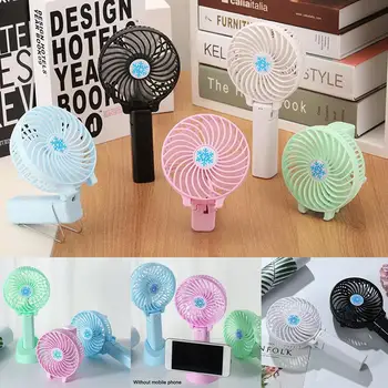 

Portable USB Fans Telescopic Foldable USB Rechargeable Fan with Vertical BASE Holder Tablet Phone Desktop Stand