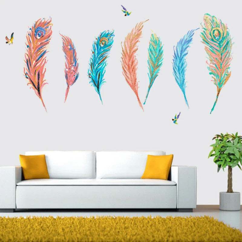 New Decorative Wall Stickers Painted Oil Painting Creative Color