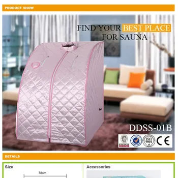 

Supply foldable sauna box Adicott bath box sauna box