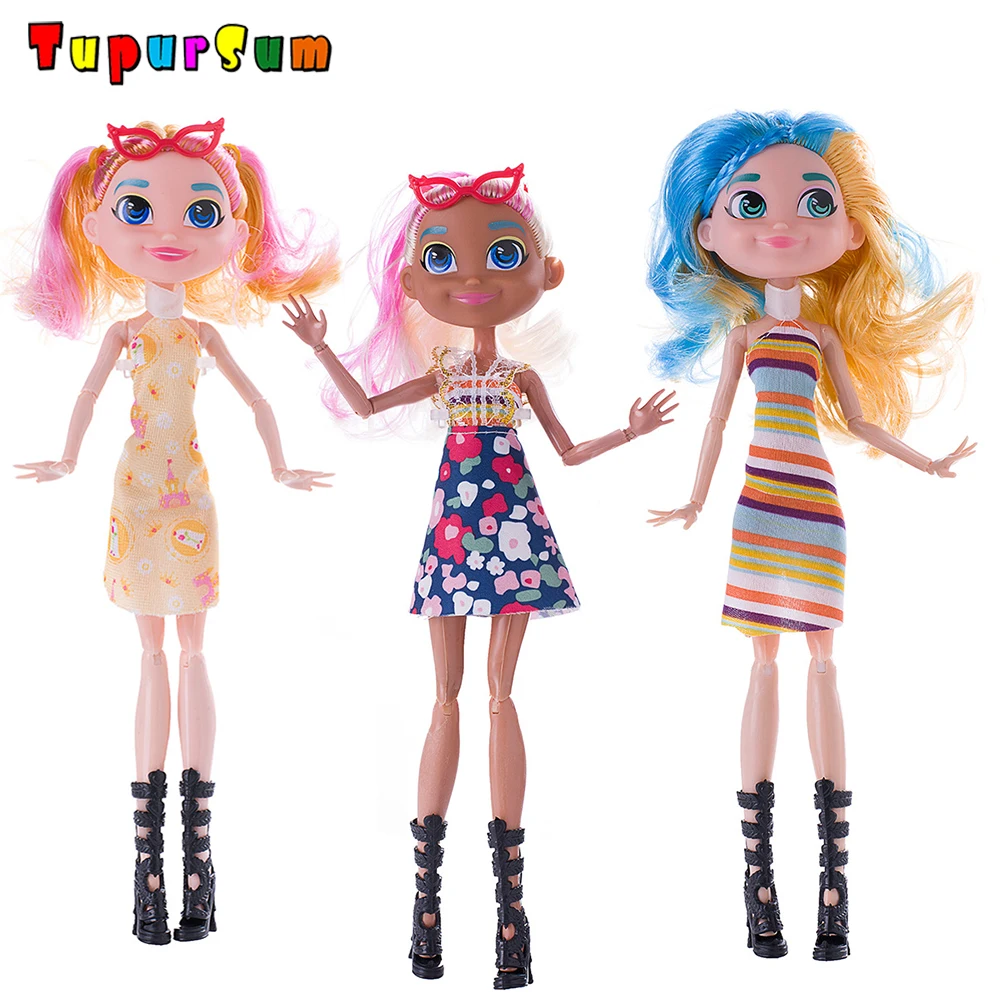 

Hairdorabless High Quality Fasion Monster EG Dolls With Elf ears Draculaura/Clawdeen Moveable Body Surprise Doll Girls Toys Gift