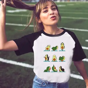 

avocado vegan women femme t shirt funny vogue tshirt harajuku vintage Graphic aesthetic t-shirt female ulzzang kawaii 90s
