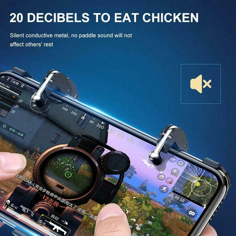 H8 Gamepad PUBG Helper Metal Button for Peace Elite Game Controller PUBG Mobile Controller Joystick