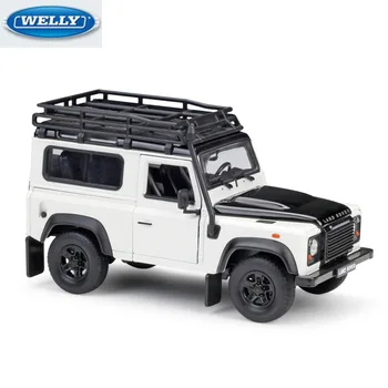 

WELLY 1:24 LAD ROER Defender Simulation Alloy Model Diecast Car Decoration Collectable Gift Kids Toy Car Model Original Box