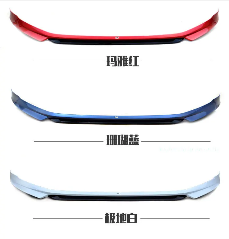Рассеиватель губ GOFLIATH PP для переднего бампера VW golf 7 VII MK7 2014 2015 2016 не GTI и Rline|front bumper
