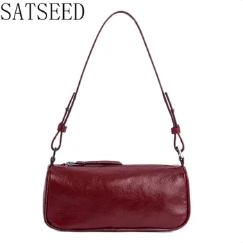 

Shoulder Bag Baguette Bag Women Handbags Crease Faux Leather Soft Ladies Portable Underarm Bag Designer Handbags High Quality