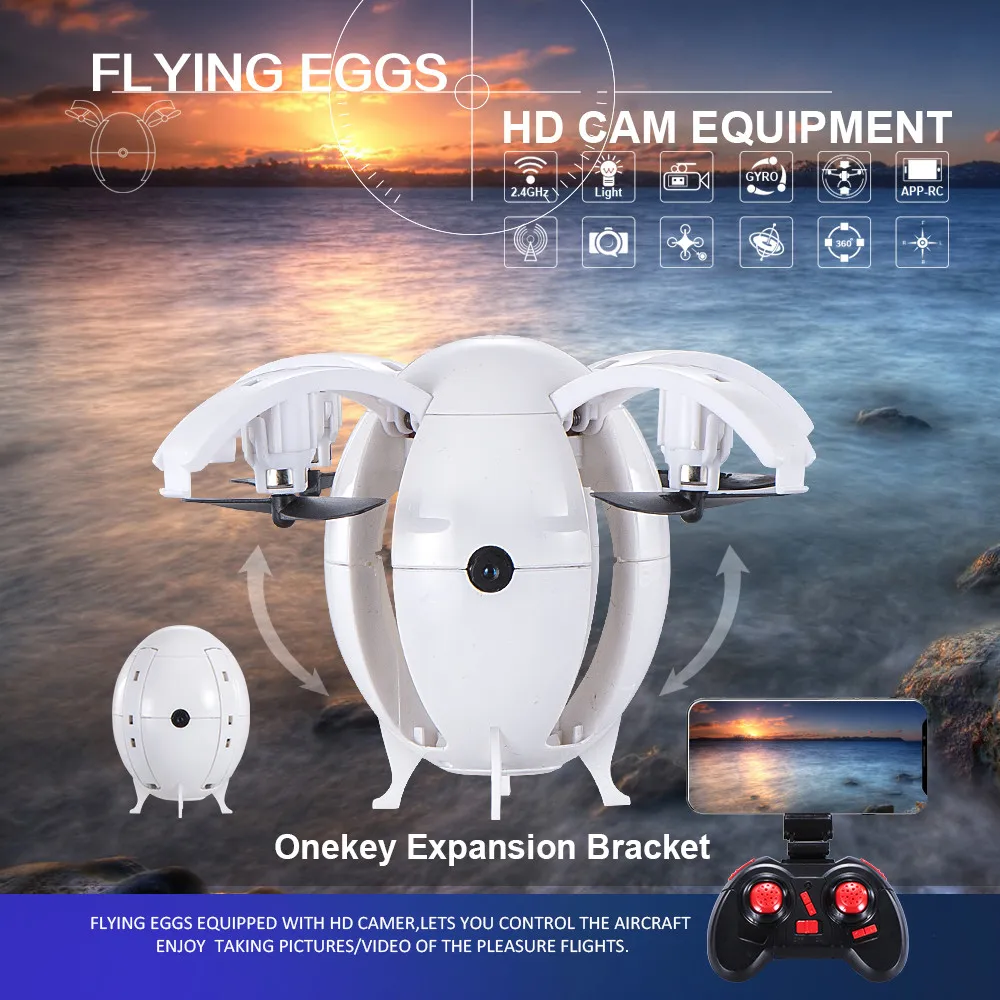 

Fixed height quadcopter 668-A6HW remote control aircraft Egg-type drone WiFi aerial constant height UAV four-axis aircraft