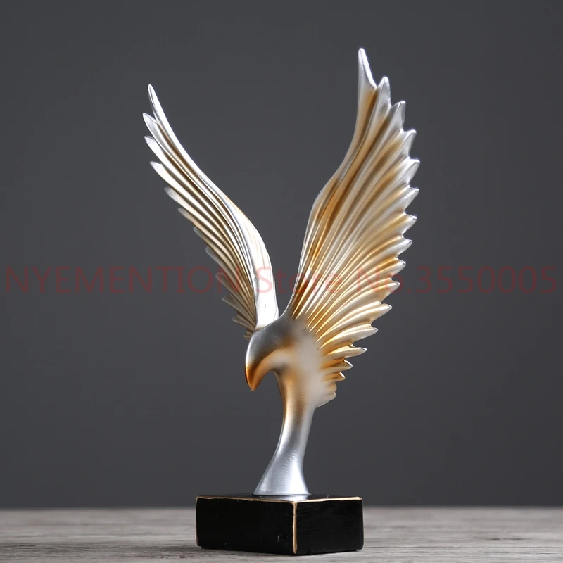 

Bird Spreads Wings Wine Cabinet Home Decor Ornament Model Room Office Crafts Furnishings Abstract Sculpture Gift 1pcs