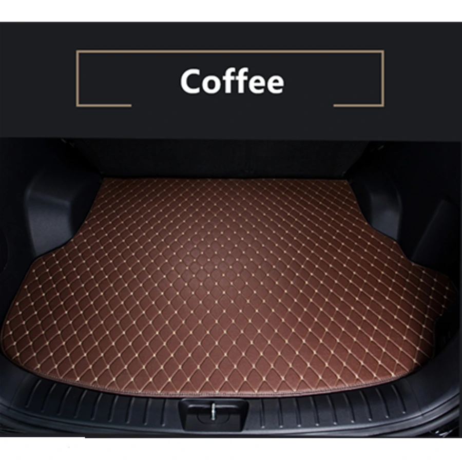 

New Coffe Car Rear Trunk Mat For Ford Edge 5seats 2015 2016 2017 2018 Cargo Tray Boot Liner Carpet Custom Fit