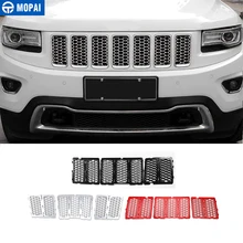 MOPAI гоночные грили для Jeep Grand Cherokee- Автомобильная передняя вставка сотовая сетка решетка декоративная крышка автомобильные аксессуары