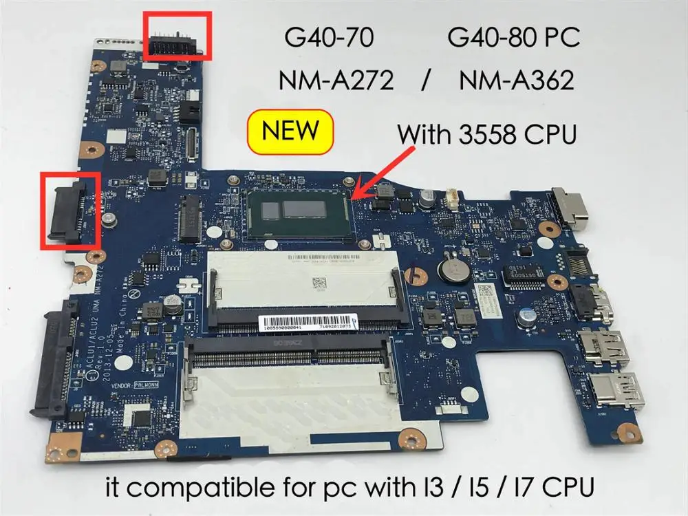 NEW For Lenovo G40-70 Z40-70 G40-80 ACLU1/ACLU2 NM