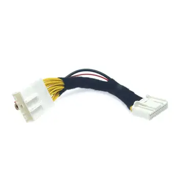 

24Pin Video Input Switch Reverse Car Parking Camera RCA Adapter Line for-Renault