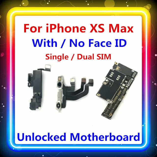 Материнская плата для IPhone XS Max с/без распознавания лица логическая с полным чипом