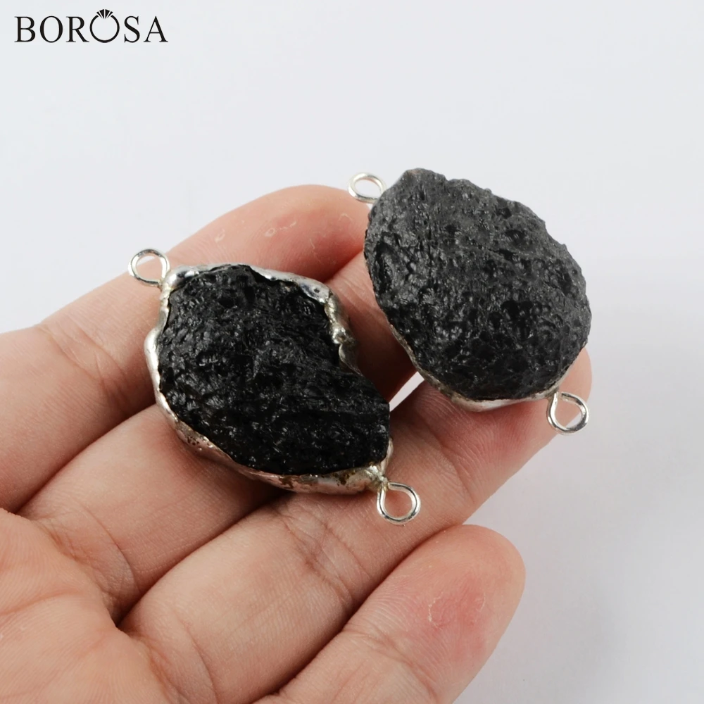BOROSA 5/10 шт. турболимитами произвольной формы разъем Серебряные Подвески модные натуральных камней ювелирные подвески бусины для изготовления ювелирных изделий S1939