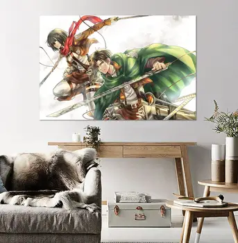 

[Self-Adhesive] 3D Attack on Titan 811 Japan Anime Wall Stickers Mural Decal Wall Murals AJ WALLPAPER Belly