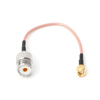 

RG316 Cable Jumper Pigtail UHF SO239 Female PL259 to SMA Male Plug Crimp Adapter Y98E