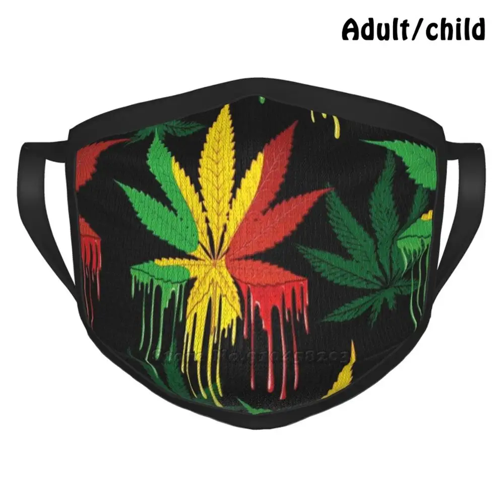 Многоразовая маска для лица Rasta 420 pm2 5 с модным принтом сорняков | Аксессуары