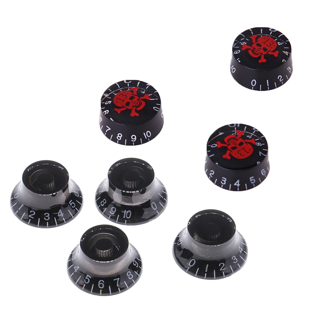7pcs Acrylic Volume Tone Control Knobs for LP Electric Guitar Accessories
