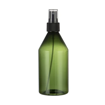 

20PCSX300ML green Plastic Spray Pump Bottle Refillable Perfume Bottle With White Transparent Black Mist Sprayer PET Containers