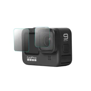 Image 5 - Protecteur décran pour GoPro Hero 9 Black, accessoires de Protection, Film, lentille 9H + arrière + avant, verre trempé, caméra daction 