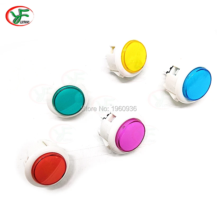 

100pcs New 30mm Round Button Copy SANWA OBSF-30 Arcade Button Retro Arcade diy for PC USB Board
