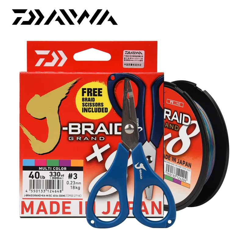 Daiwa Braided lines J-Braid Grand X8 - multi-color - Braided lines