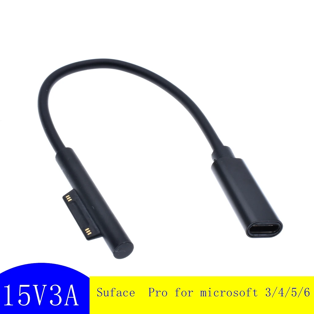Зарядное устройство Rocketek USB Type C PD 15 в адаптер конвертер зарядный кабель для Microsoft