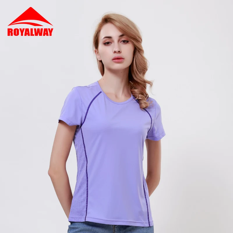 ROYALWAY спортивные женские футболки с коротким рукавом для отдыха на открытом