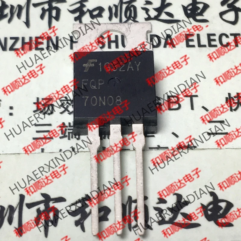 10 шт./лот и FQP70N08-220 80V 70A