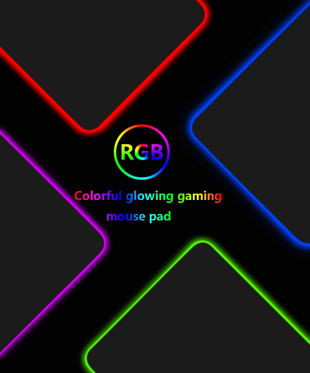 RGB Gaming Mouse Pad Large XXL Size Mouse Carpet Big Keyboard Pad Computer Mousepad Desk Play Mat with Backlit