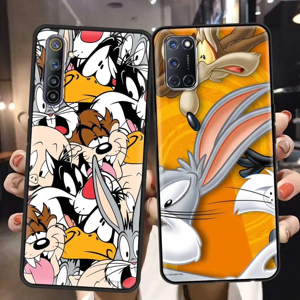 phone case For Redmi Note 9s 7 8t 9 8 10 9a 9c 9t K40 Pro coque Bumper tpu soft material Funny Cartoon Crazy Rabbit