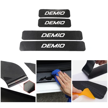 

Car Door Sill Protector Stickers for Mazda Demio 4PCS Carbon fiber Car Sticker Accessories