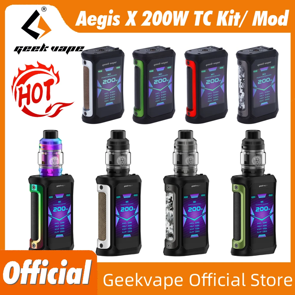Набор для вейпа Geekvape Aegis X 200 Вт электронная сигарета с баком Z Subohm 5 мл боксмодом 2 0 |