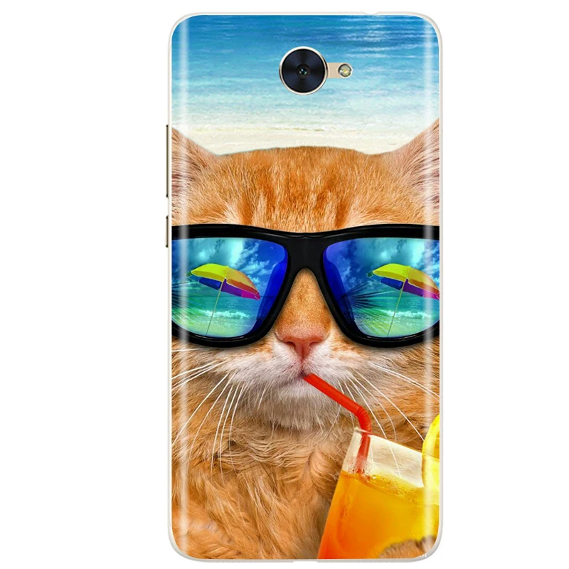 Case For Huawei Y7 2017 Case Silicone TPU Back Cover Phone Case For Huawei Y7 TRT-LX1 TRT-LX2 TRT-LX3 Y 7 2017 Case Coque Fundas cell phone belt pouch