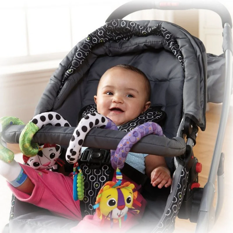 Колыбель подвесная для детской коляски детские игрушки для малышей подвесная игрушка кольцо животных Погремушка-грызунок кукла