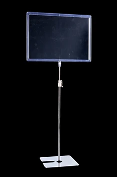 

POP Art metal base Price Tag With Plastic Frame For Supermarket Advertising Display Stand