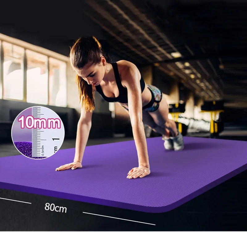 Exercício Esteiras 10MM Alongar Não-slip Pad para