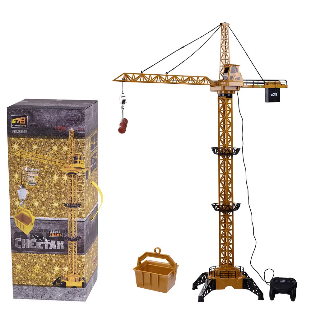 Mofun 8054E 128 см 2,4 г 4CH DIY RC подвесной башенный кран инженерный автомобиль с светодиодный свет