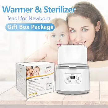 

5 in1 Milk Warmer Heater Universal Double Bottle Sterilizer for Breast Milk Feeding Baby Food Intelligent Thermostatic System