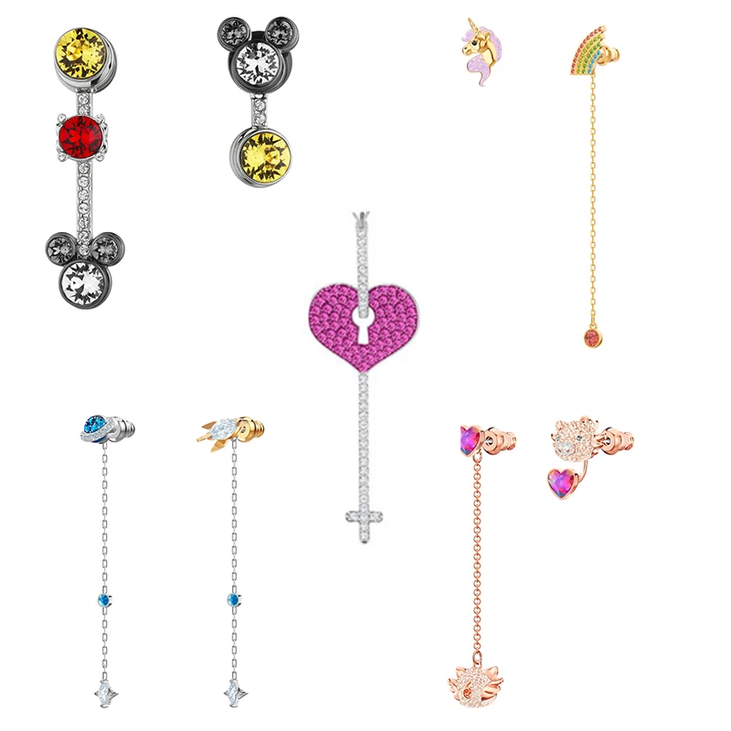 

SERVICE YOU Fashion 100% Sterling Silver Original 1:1 High Quality OUT OF THIS WORLD UNICORN Earring Women Jewelry Free Mail