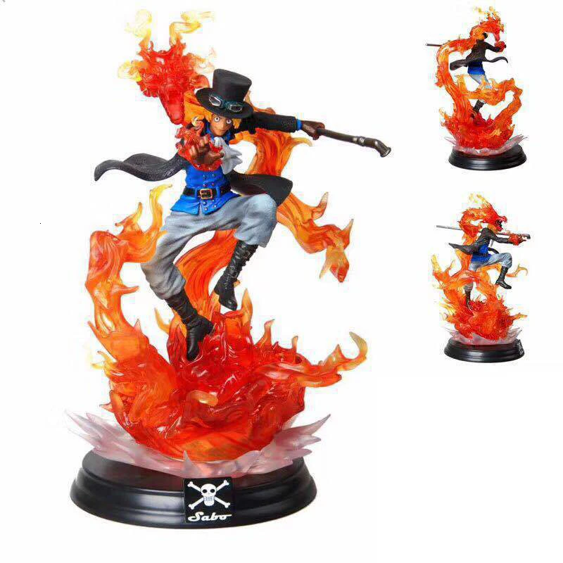 Восхитительное качество Аниме one piece Sabo GK Огненный Дракон ПВХ фигурка Модель Коллекция игрушек настольное украшение статуя