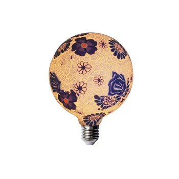 

Decorative bulb silicone surface decorated flower