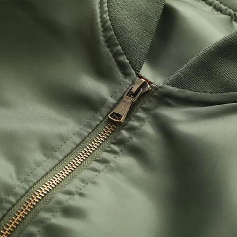 Plus Size Military Style Male Bomber Jacket Flight Pilot Jackets Fashion Zipper Pockert Coat College Outerwear Men Spring Autumn