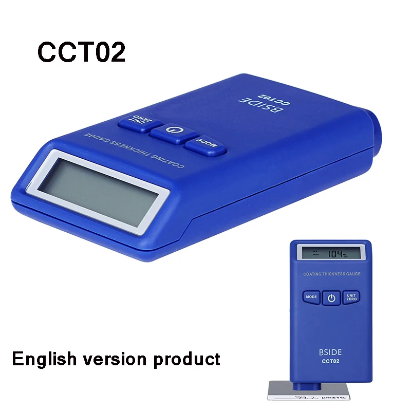 CCT02 Цифровой датчик толщины покрытия BSIDE CCT02 Мини измеритель толщины краски автомобиля пленка Краски покрытие тестер ток(F+ N - Цвет: CCT02