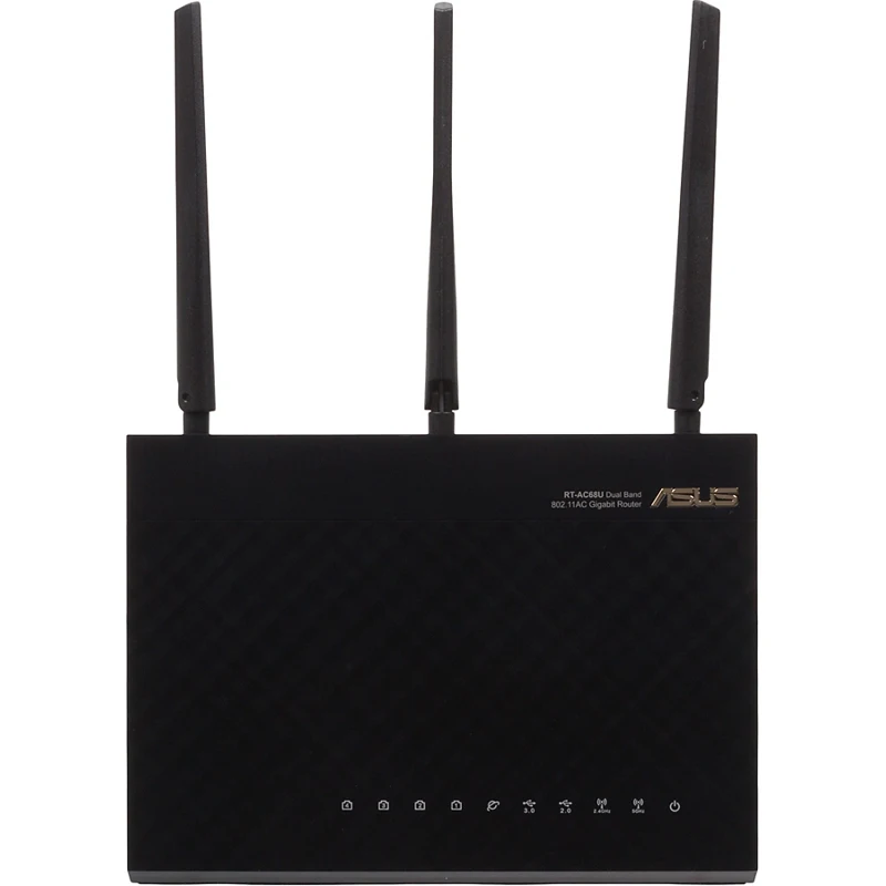 Роутер беспроводной Asus RT-AC68U AC1900 10/100/1000BASE-TX черный