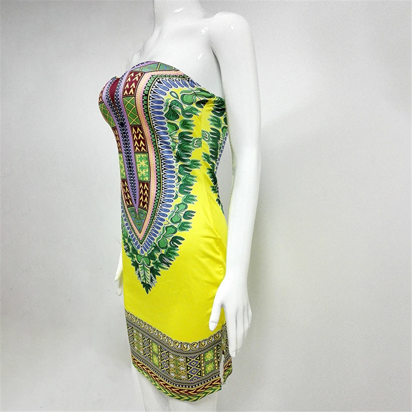Женские сексуальные платья с принтом в Африканском традиционном стиле платье