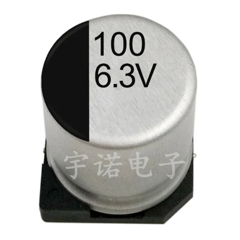 30Pcs/Lot 6.3V 100uf SMD High-quality Aluminum Electrolytic Capacitors Size：5*5.4（MM） 20pcs lot 25v 100uf 6x12mm high frequency low impedance aluminum electrolytic capacitor 100uf 25v
