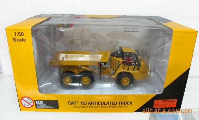 Картер инженерный автомобиль 1: 50 CAT 725 шарнирный грузовик металлическая модель автомобиля Модель Погрузчика 55073