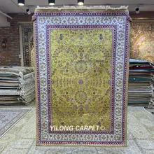 YILONG 4'x6' турецкий ковер бежевый медальон дизайн vantage антикварные персидские ковры(HF313B